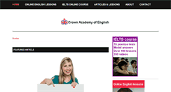 Desktop Screenshot of crownacademyenglish.com